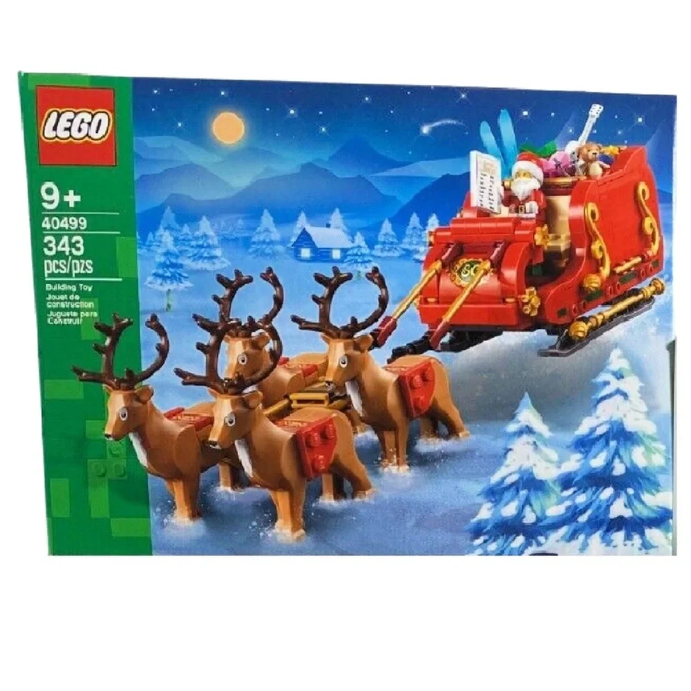 LEGO Lot of 3 Christmas Santa's Sleigh 40499 Wreath 40426 Christmas Tree 40573